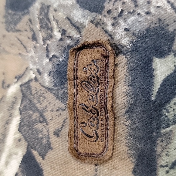 Cabela's Size XL Camo Hunting Jacket with Brown Trim and Hood, Exc. Used Cond. - Picture 5 of 12